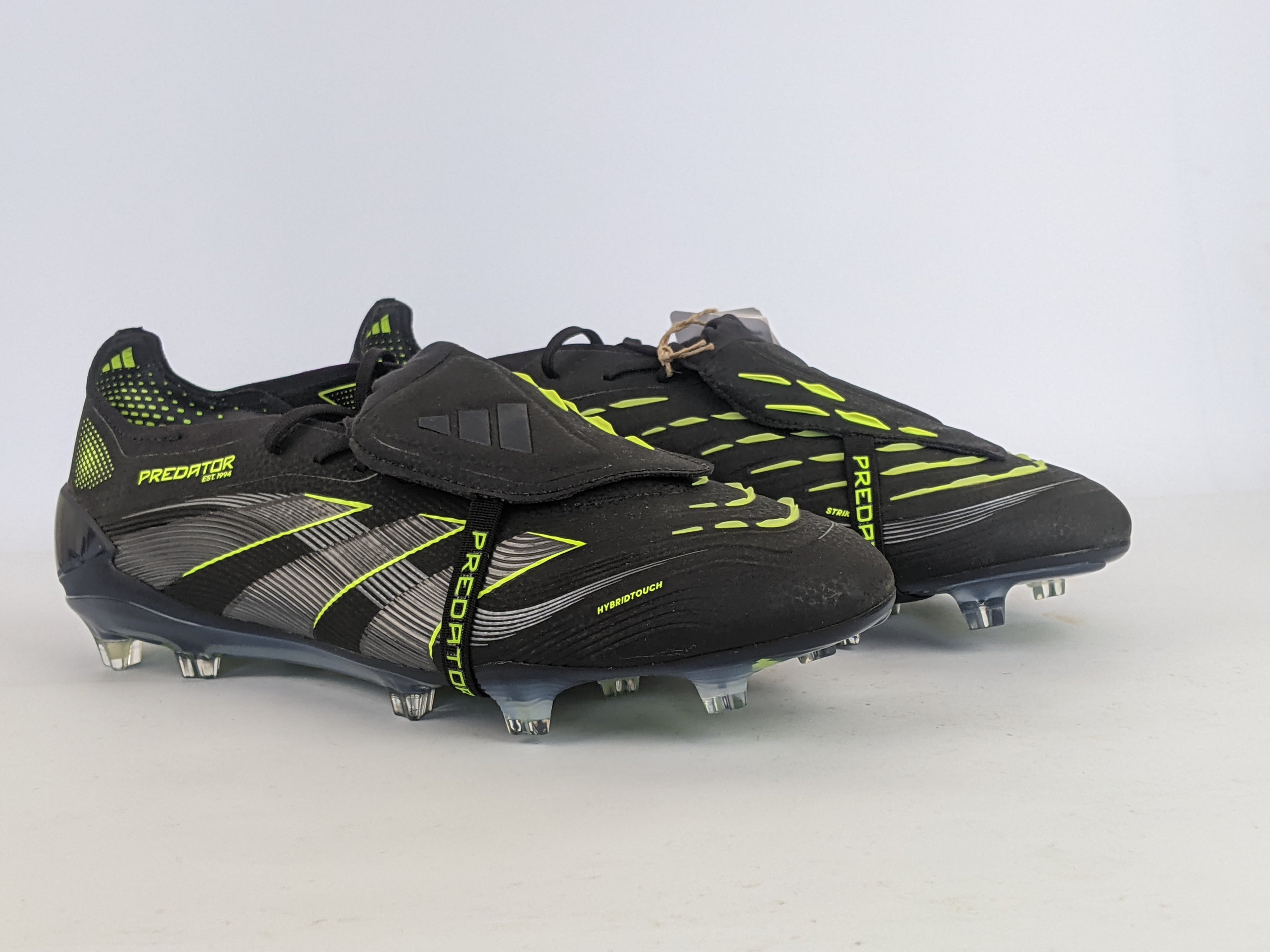 adidas Predator Elite Fold-over Tongue FG Electric Stealth - Core Black/Carbon/Lucid Lemon (Brand New)