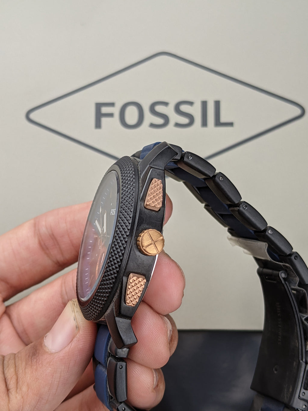 Fossil Machine Two-Tone Stainless Steel Watch - FS5164