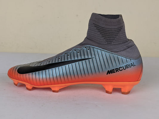 Nike Mercurial Superfly V CR7 Chapter 4 FG - Cool Grey/Orange Kids