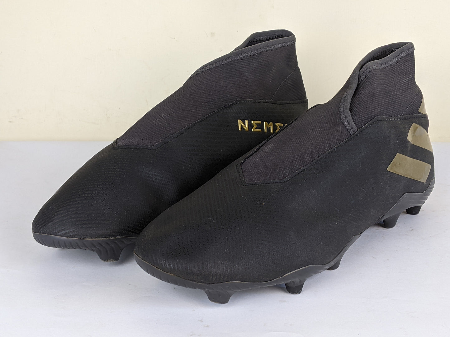adidas Nemeziz 19.3 FG/AG Laceless Superstealth - Core Black/Gold Metallic