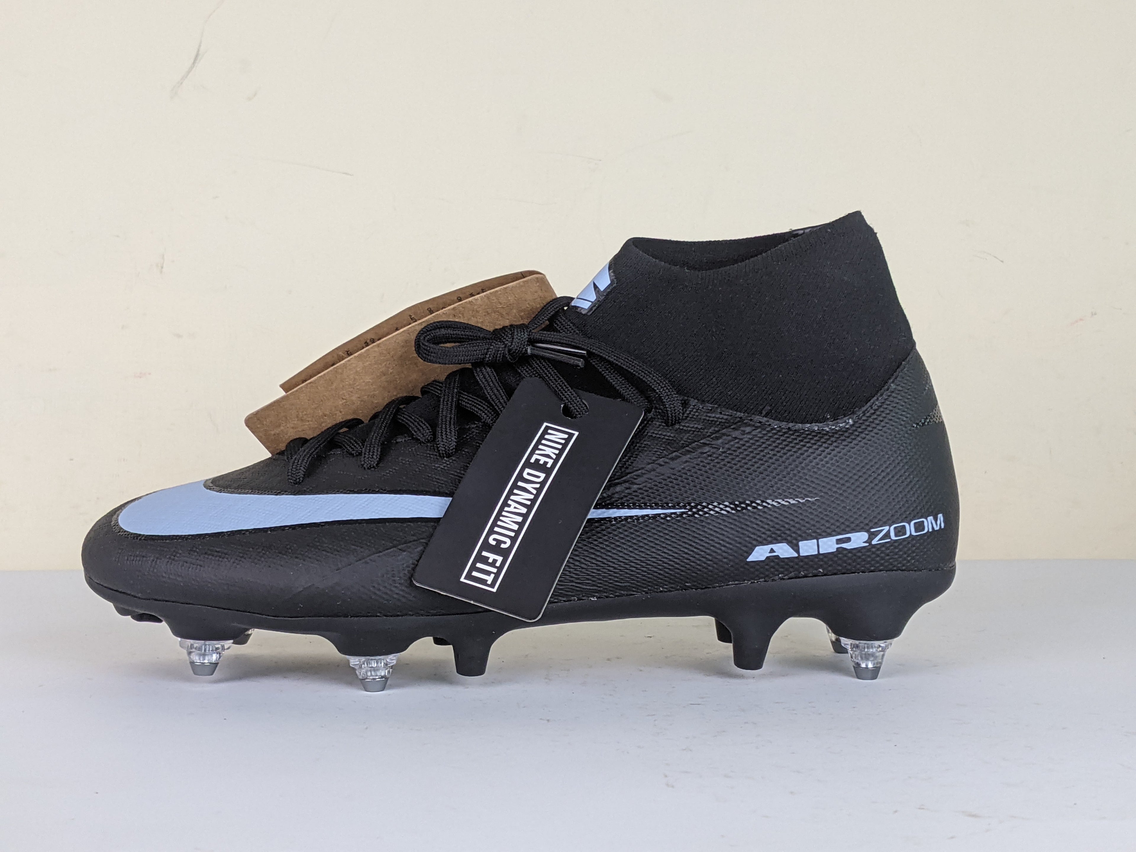 Nike Air Zoom Mercurial Superfly 10 Academy SG-PRO Anti-Clog Shadow - Black/Ice Blue (Brand New)