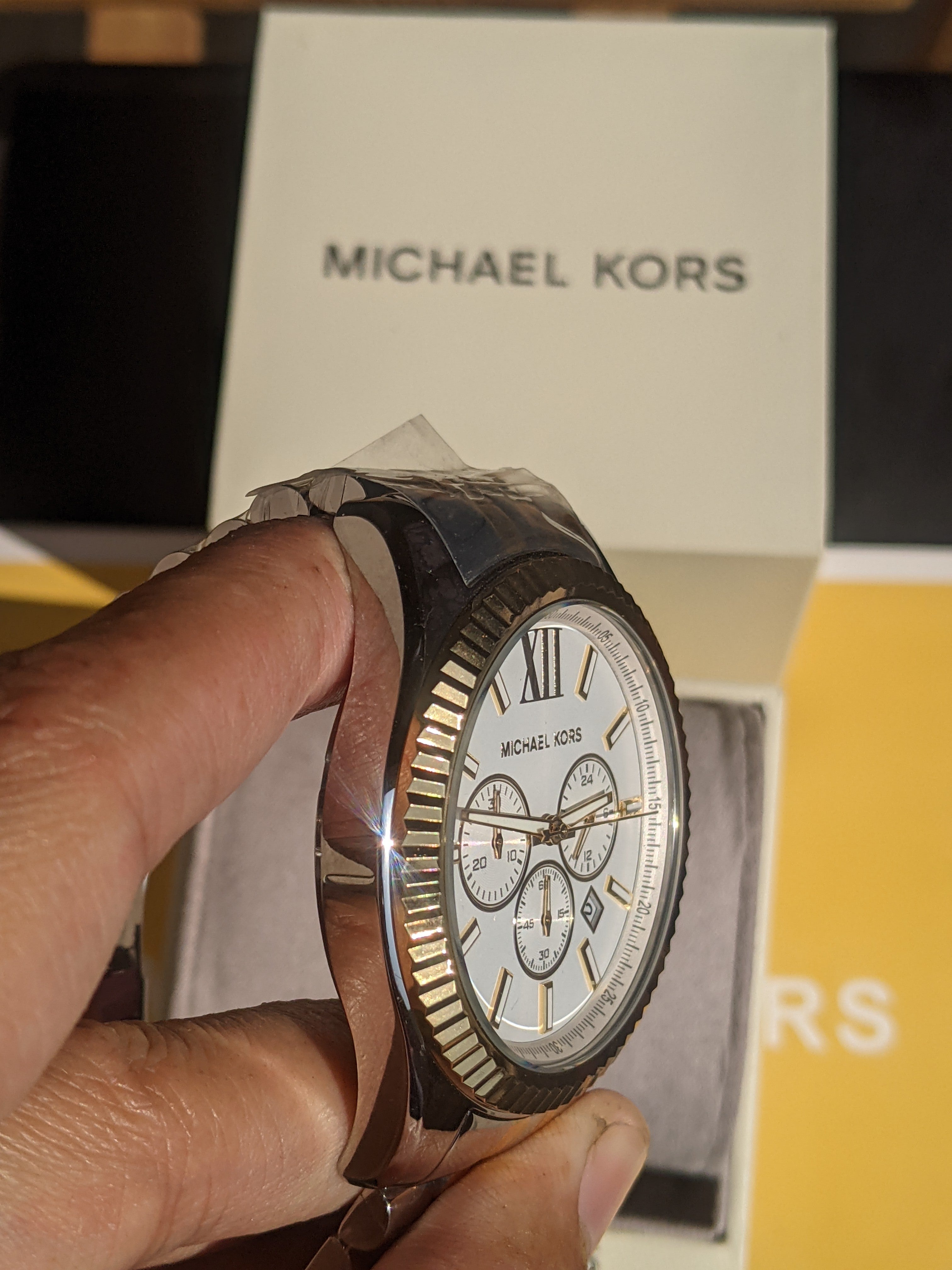 Michael Kors Men's Chronograph Lexington Two-Tone Stainless Steel Watch MK8344