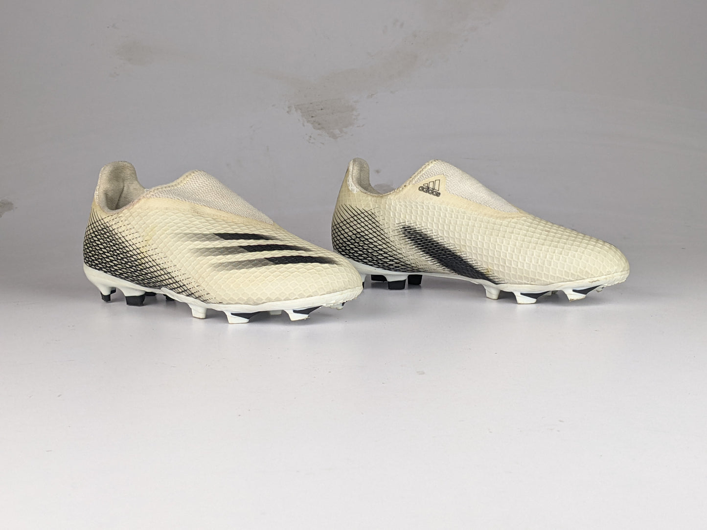 adidas X Ghosted .3 Laceless FG/AG Inflight - Footwear White/Core Black/Silver Metallic Kids