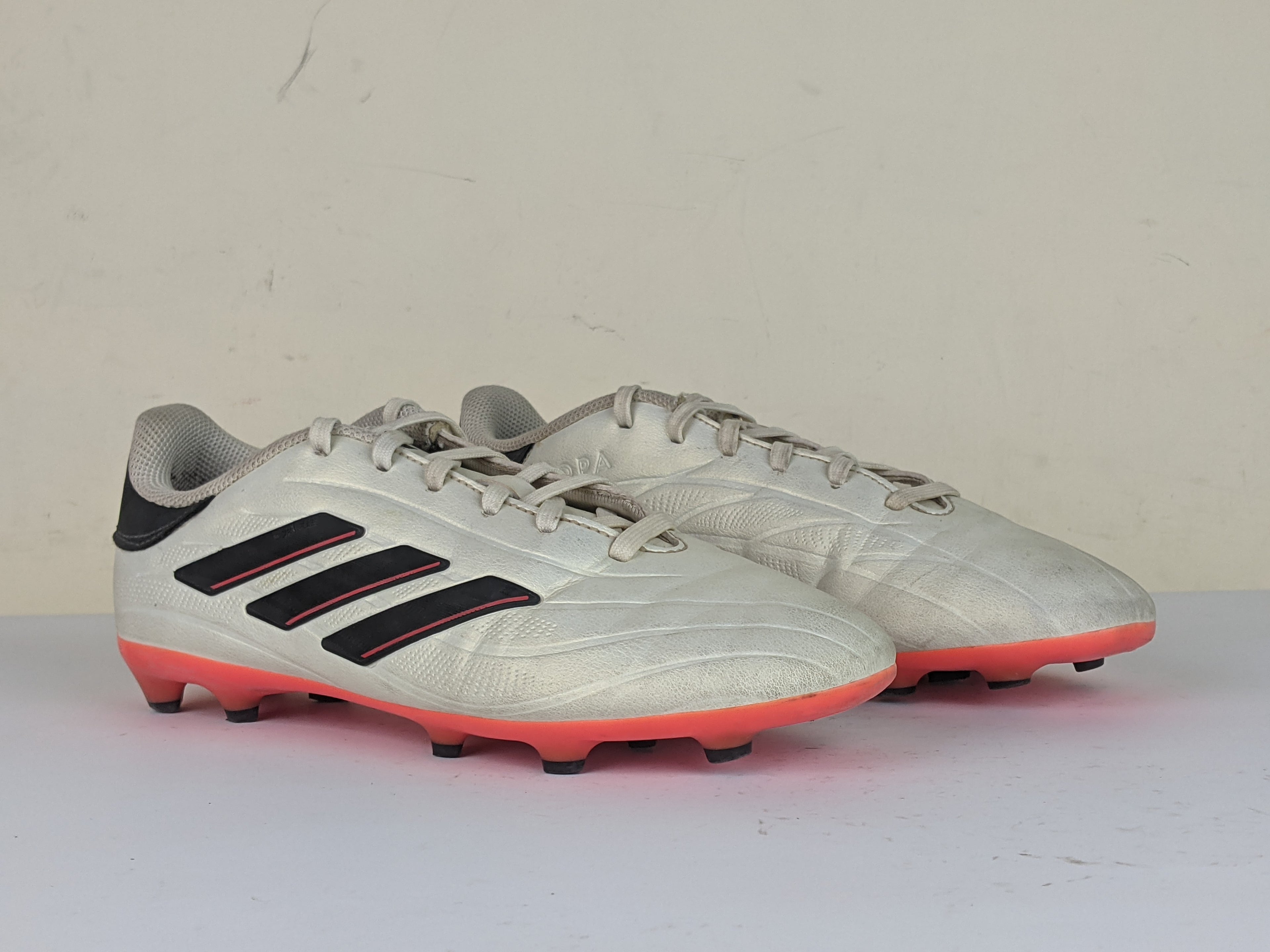 adidas Copa Pure 2 League FG Solar Energy - Ivory/Core Black/Solar Red Kids
