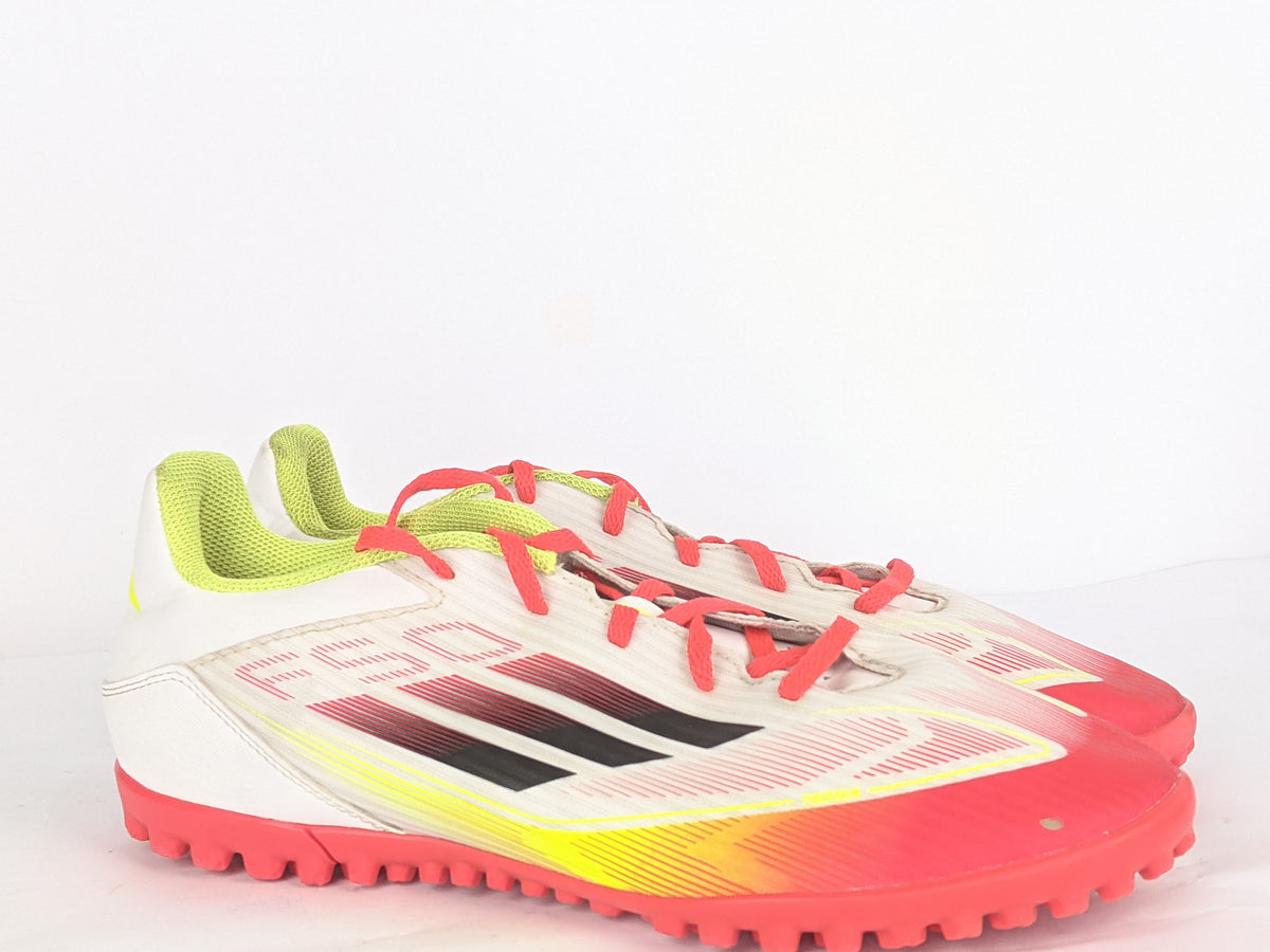 adidas F50 Club TF Pure Victory - Footwear White/Core Black/Solar Yellow