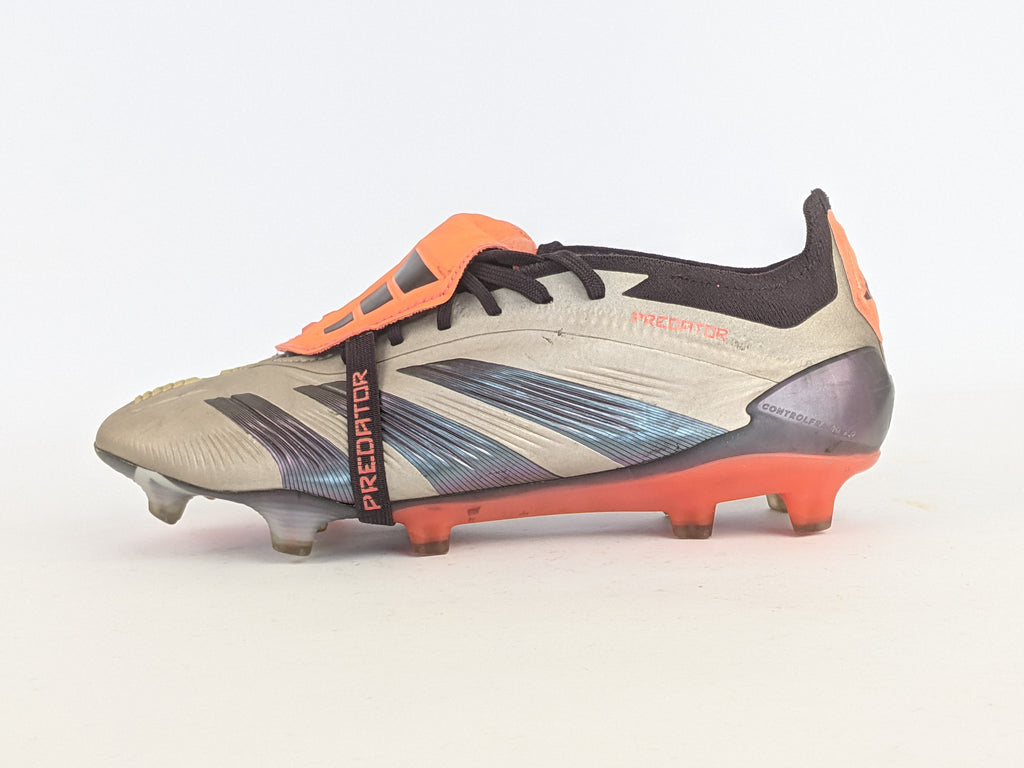 adidas Predator Elite Foldover Tongue FG 'platinum metallic/aurora black/carbon