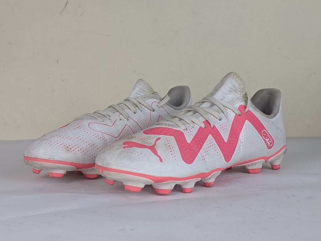PUMA Future Play FG/AG Breakthrough - PUMA White/Fire Orchid Kids