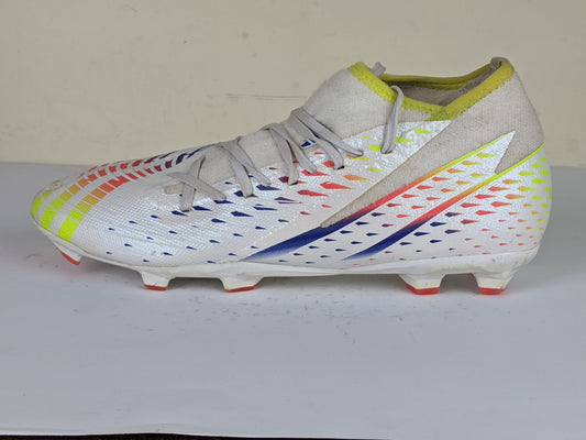 adidas Predator Edge .3 FG Al Rihla - Footwear White/Solar Yellow/Power Blue