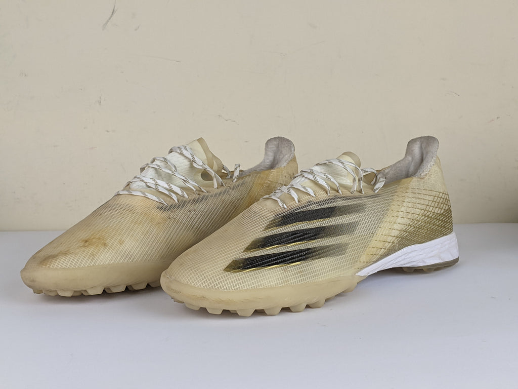 adidas X Ghosted .1 TF Inflight - Footwear White/Core Black/Metallic Gold