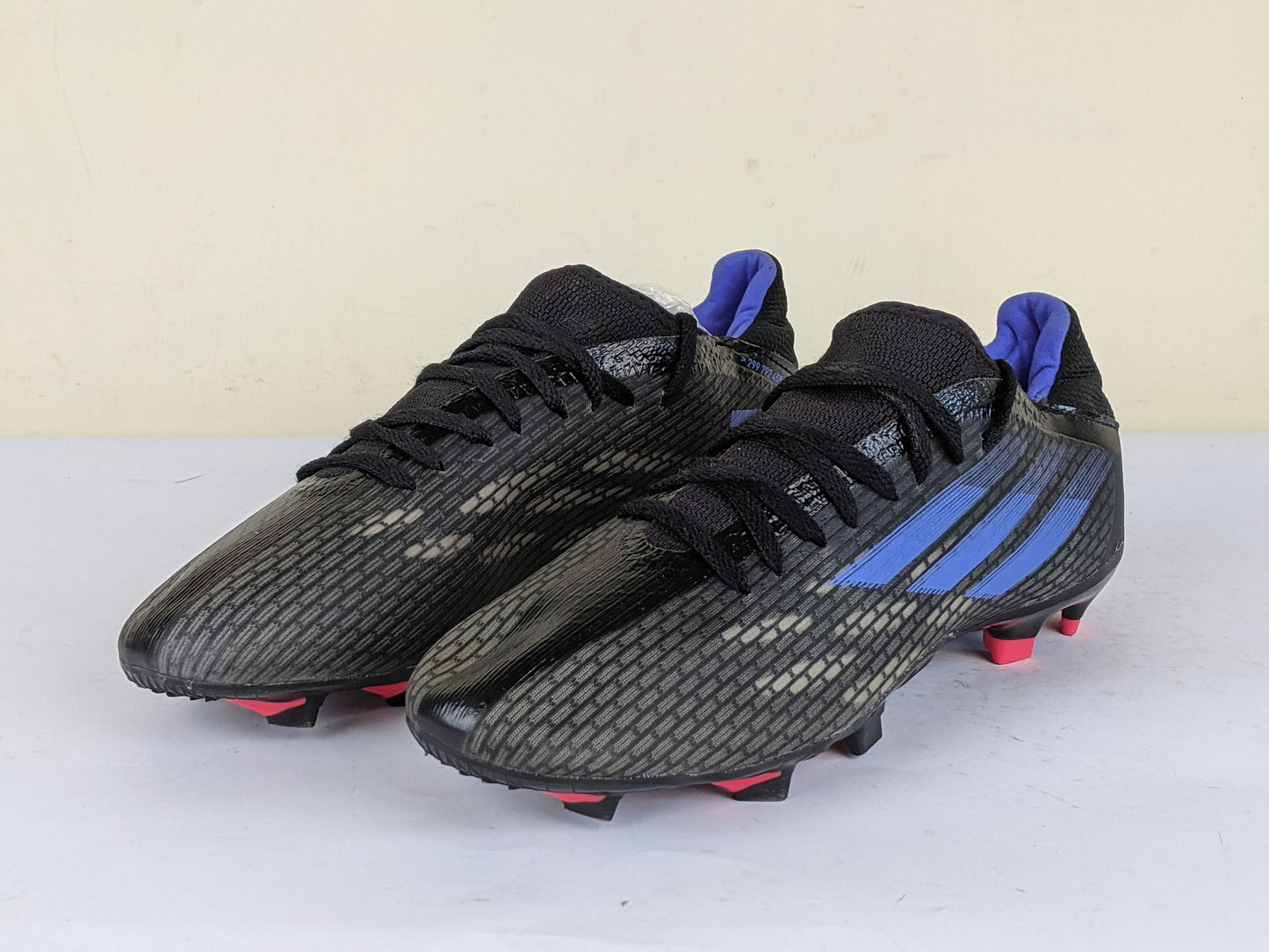 adidas X Speedflow .3 FG Edge of Darkness - Core Black/Sonic Ink/Solar Yellow