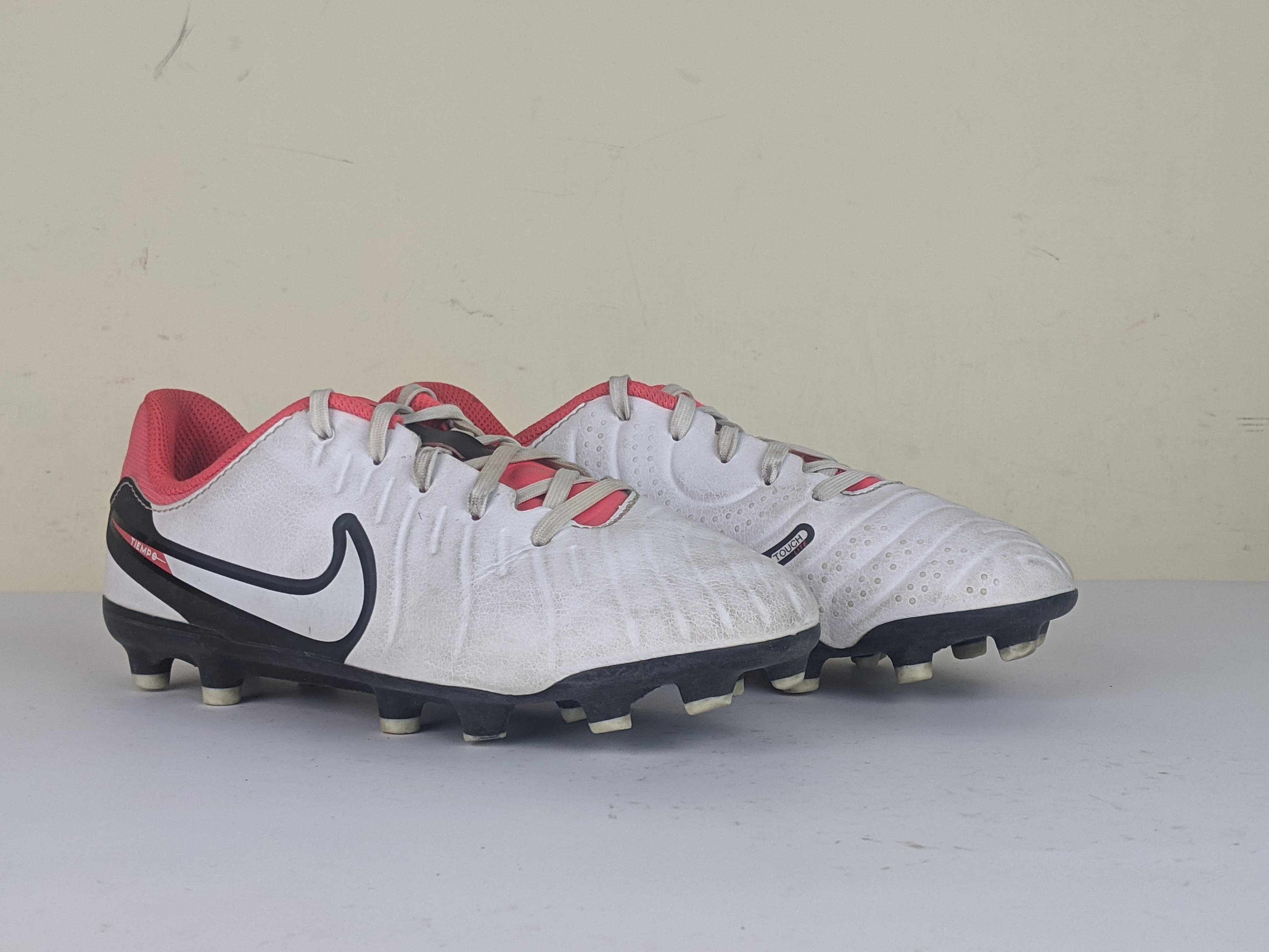 Nike Tiempo Legend 10 Academy MG Ready - White/Black/Bright Crimson Kids
