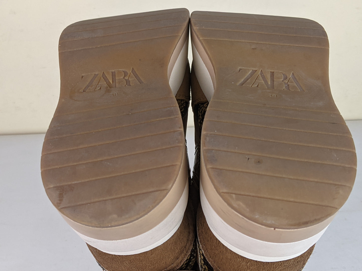Zara Trainers Brown