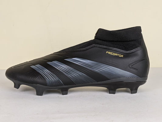 adidas Predator League Laceless FG Dark Spark - Core Black/Carbon/Gold Metallic