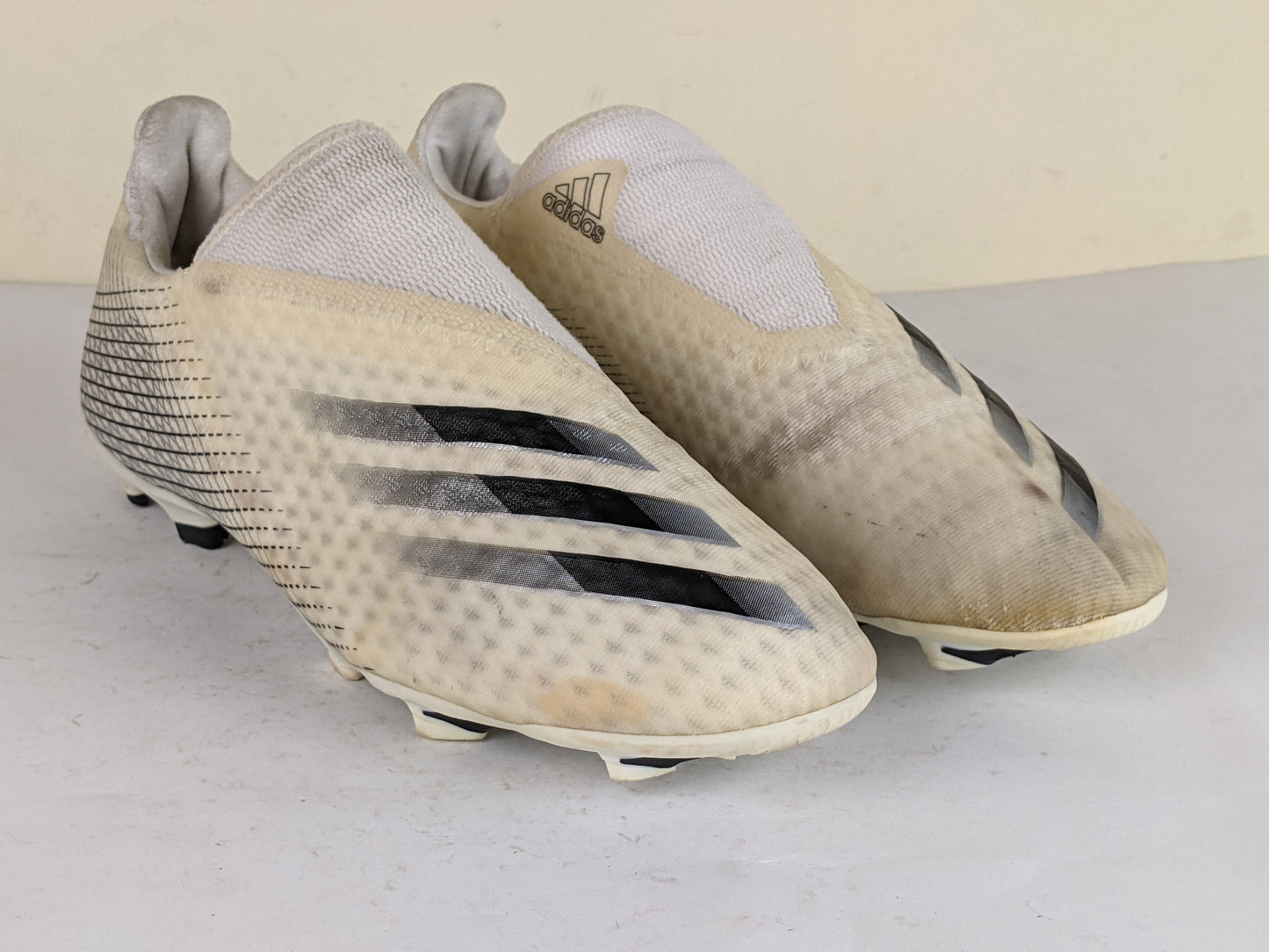 adidas X Ghosted .3 Laceless FG/AG Inflight - Footwear White/Core Black/Silver Metallic