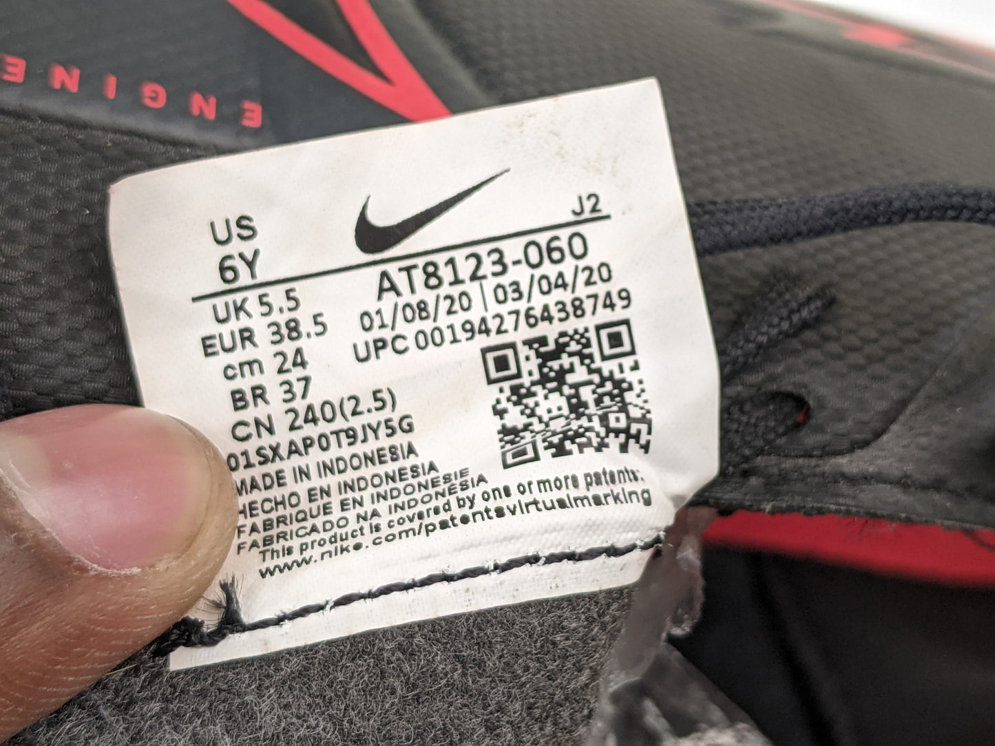 Nike Mercurial Vapor 13 Academy MG Black X Chile Red - Black/Chile Red/Dark Smoke Grey Kids
