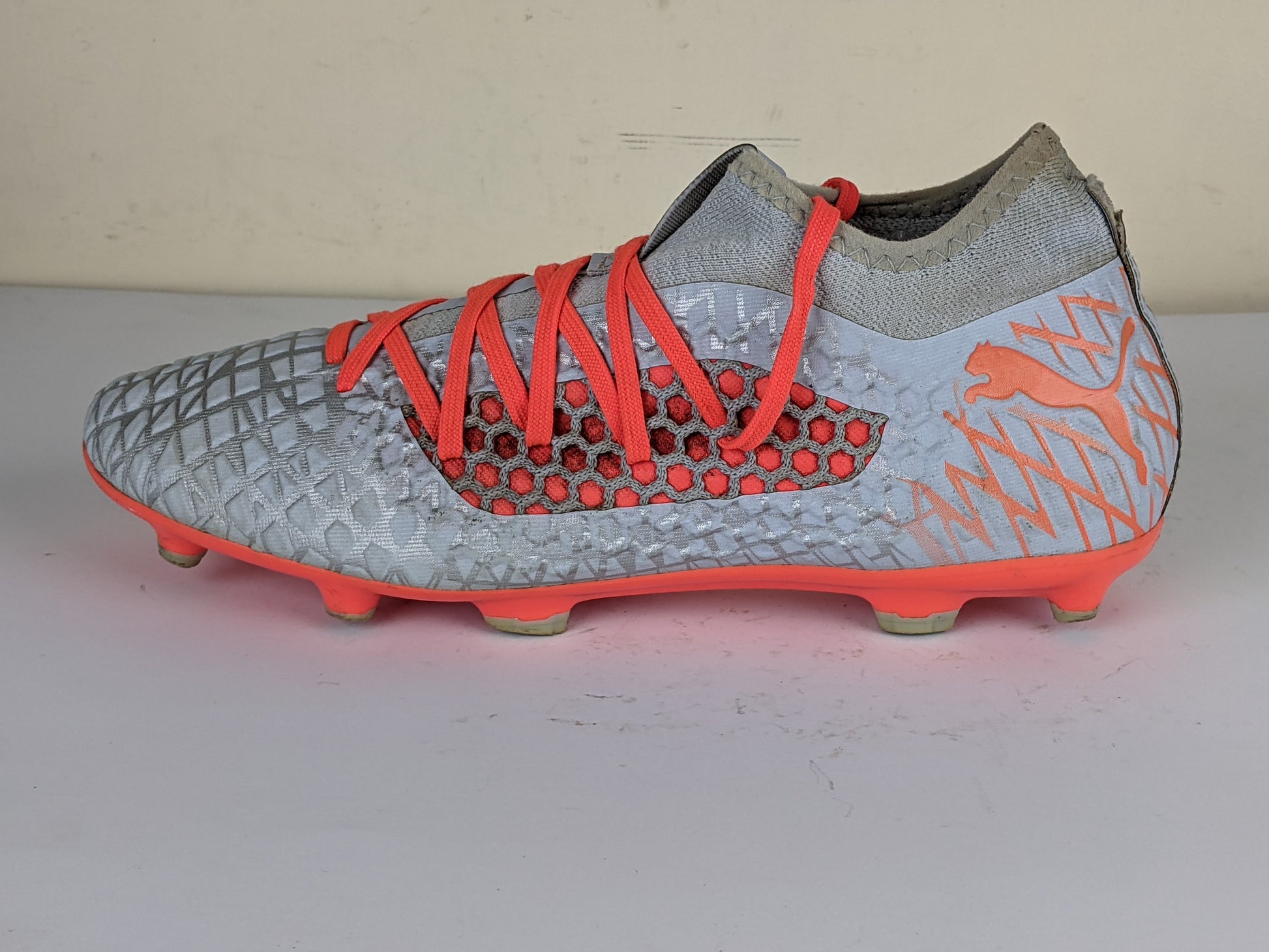 PUMA Future 4.3 Netfit FG/AG Anthem - Gray/Red