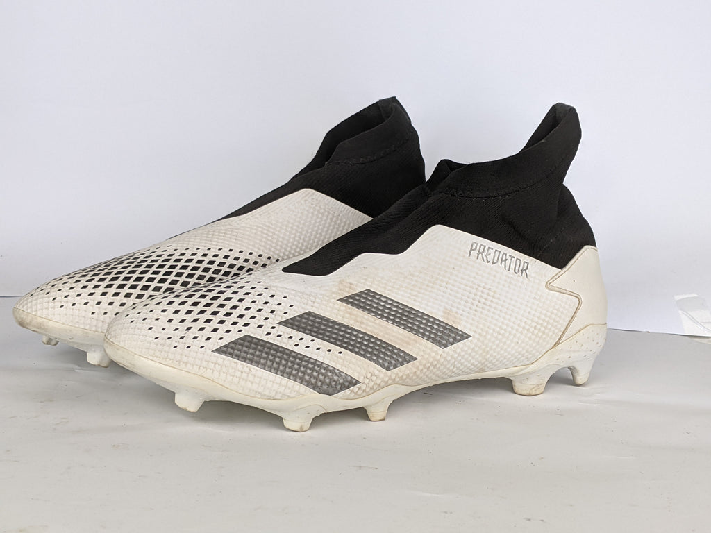 adidas Predator 20.3 Laceless FG/AG Inflight - Footwear White/Silver Metallic/Core Black