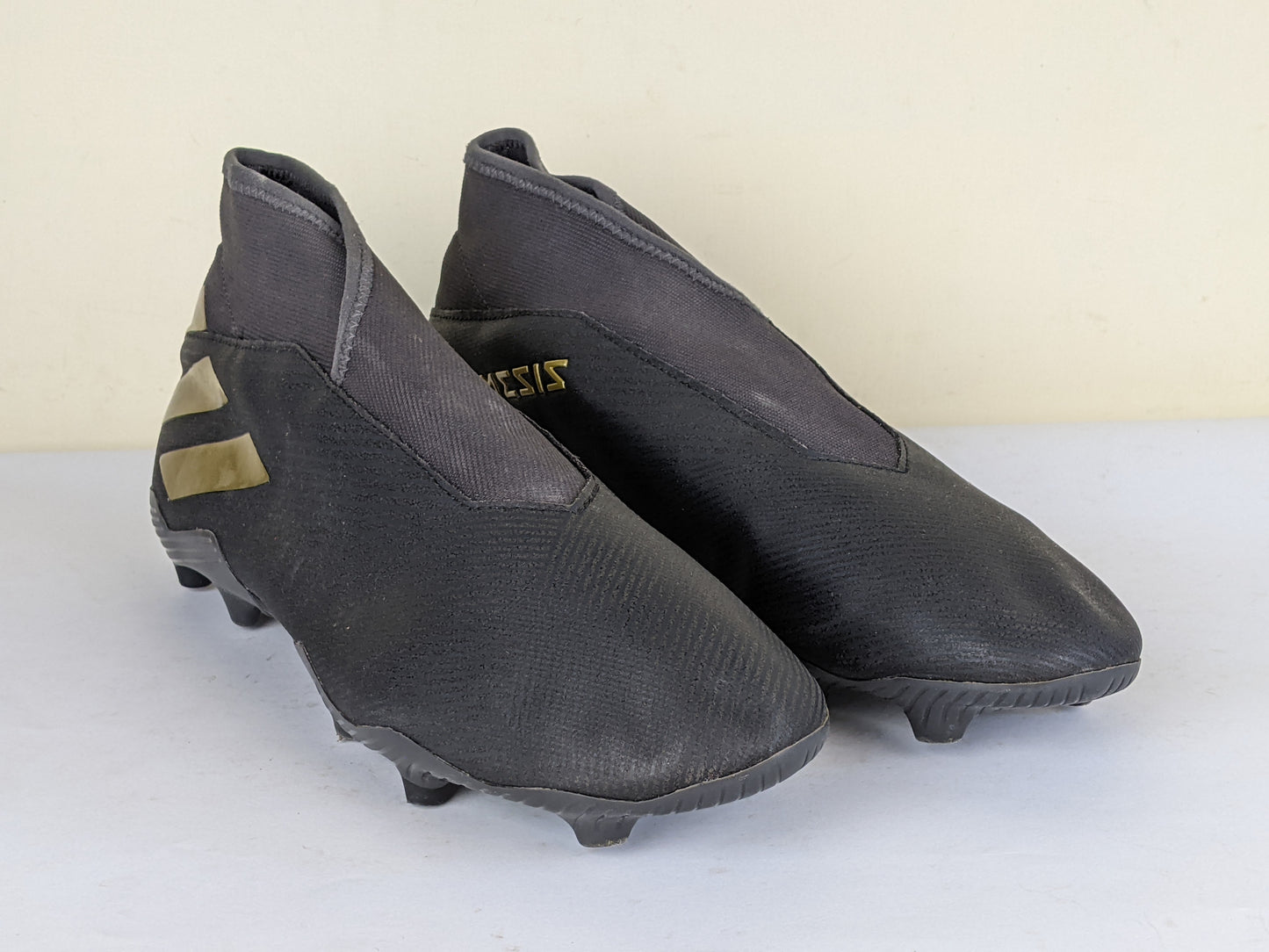 adidas Nemeziz 19.3 FG/AG Laceless Superstealth - Core Black/Gold Metallic