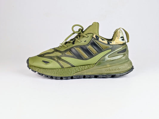 Slightly damaged adidas ZX 2K BOOST 2.0 TRAIL 'Focus Olive / Core Black / Focus Olive'