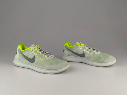Nike Wmns Free RN 2017 'Silver/Lime Green'-Running-Athletic Corner