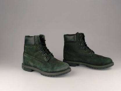 Timberland Wmns Premium 6-Inch Waterproof Boots 'Black Nubuck'-Casual-Athletic Corner