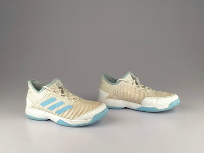 adidas Adizero Club Tennis 'Cloud White/Glow Blue'-Running-Athletic Corner