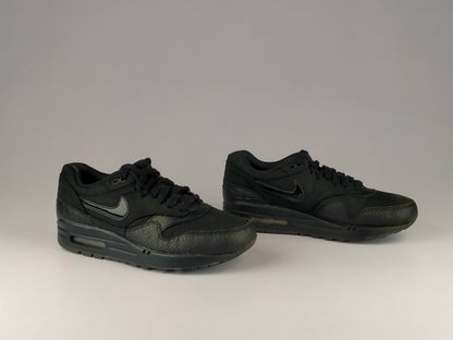 Nike Wmns Air Max 1 Premium 'Black/Metallic Silver/Volt' 454746-004-Sneakers-Athletic Corner