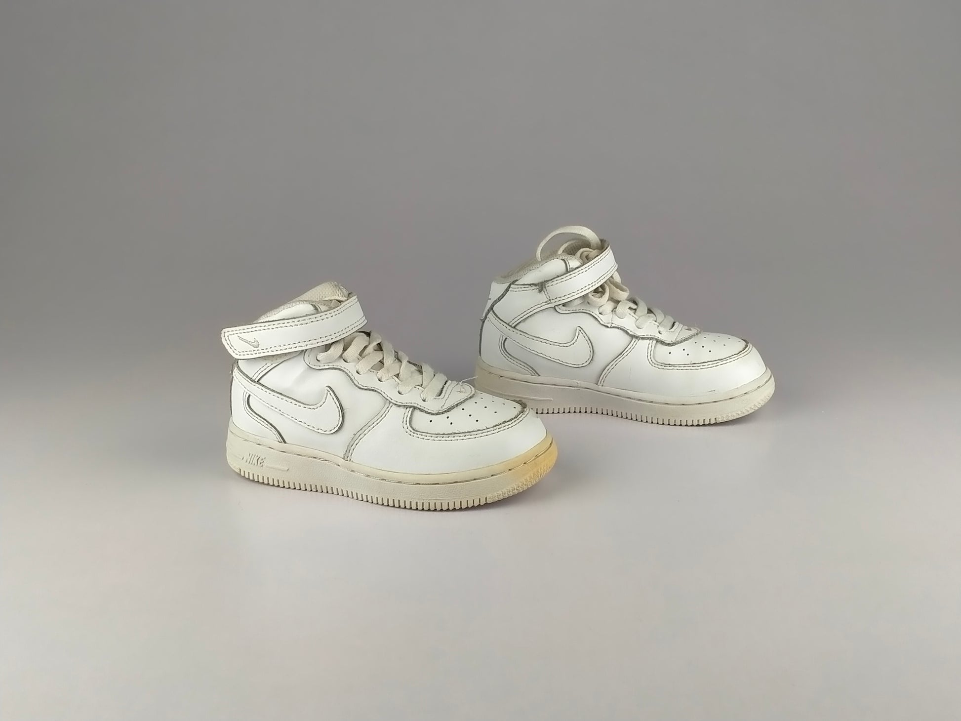 Nike Force 1 Mid (TD) 'All White'-Basketball-Athletic Corner