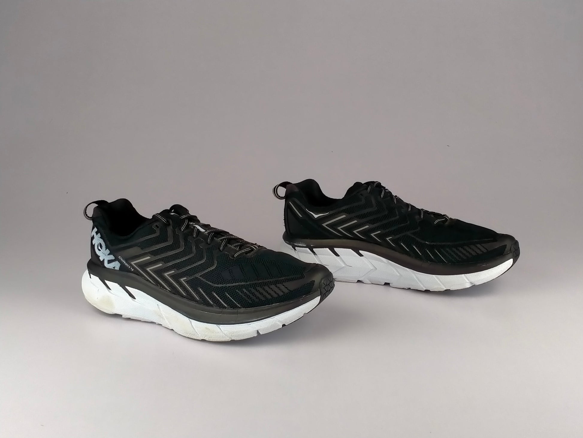 Hoka One One Clifton 4 'Black/White'-Running-Athletic Corner