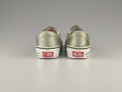 Vans Velvet Classic Slip-On 'Grey/White'-Sneakers-Athletic Corner