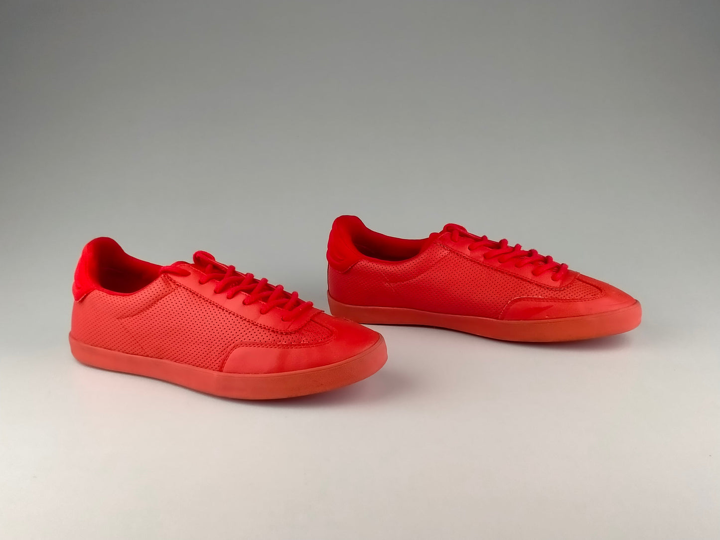 Zara Man Low-Top Sneakers 'Pure Red'-Sneakers-Athletic Corner