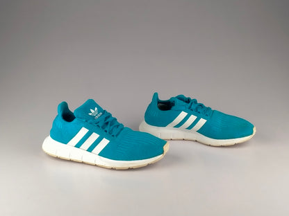 adidas Tennis Swift Run 'Shock Cyan/Cloud White'-Running-Athletic Corner