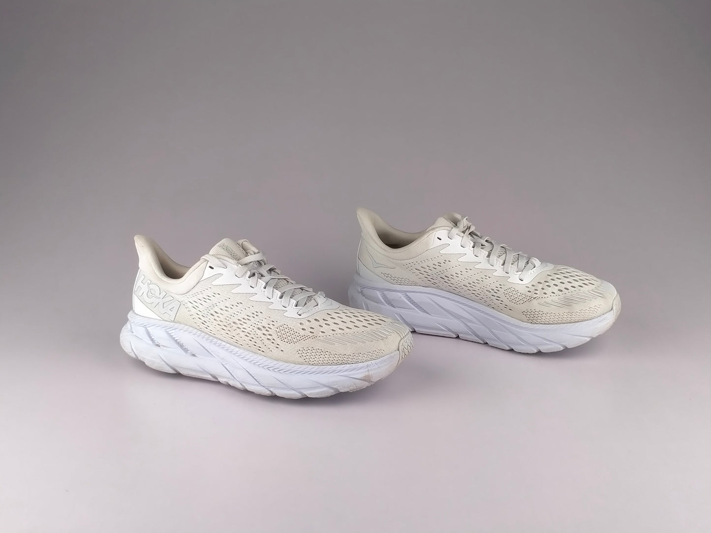 Hoka One One Wmns Clifton 7 'All White'-Running-Athletic Corner
