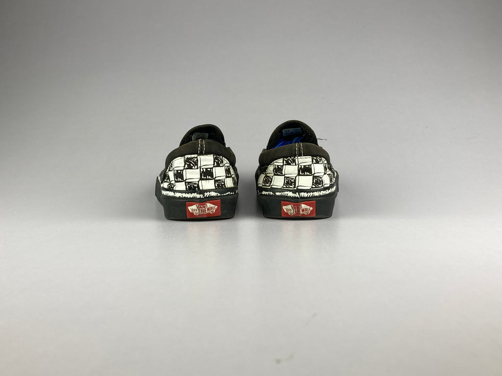 Vans Checkerboard Doodle Slip-on 'White/Black'-Sneakers-Athletic Corner