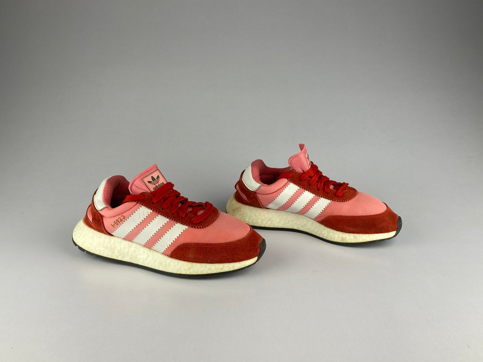 adidas Wmns I-5923 'Chalk Pink/Cloud White/Red'-Running-Athletic Corner