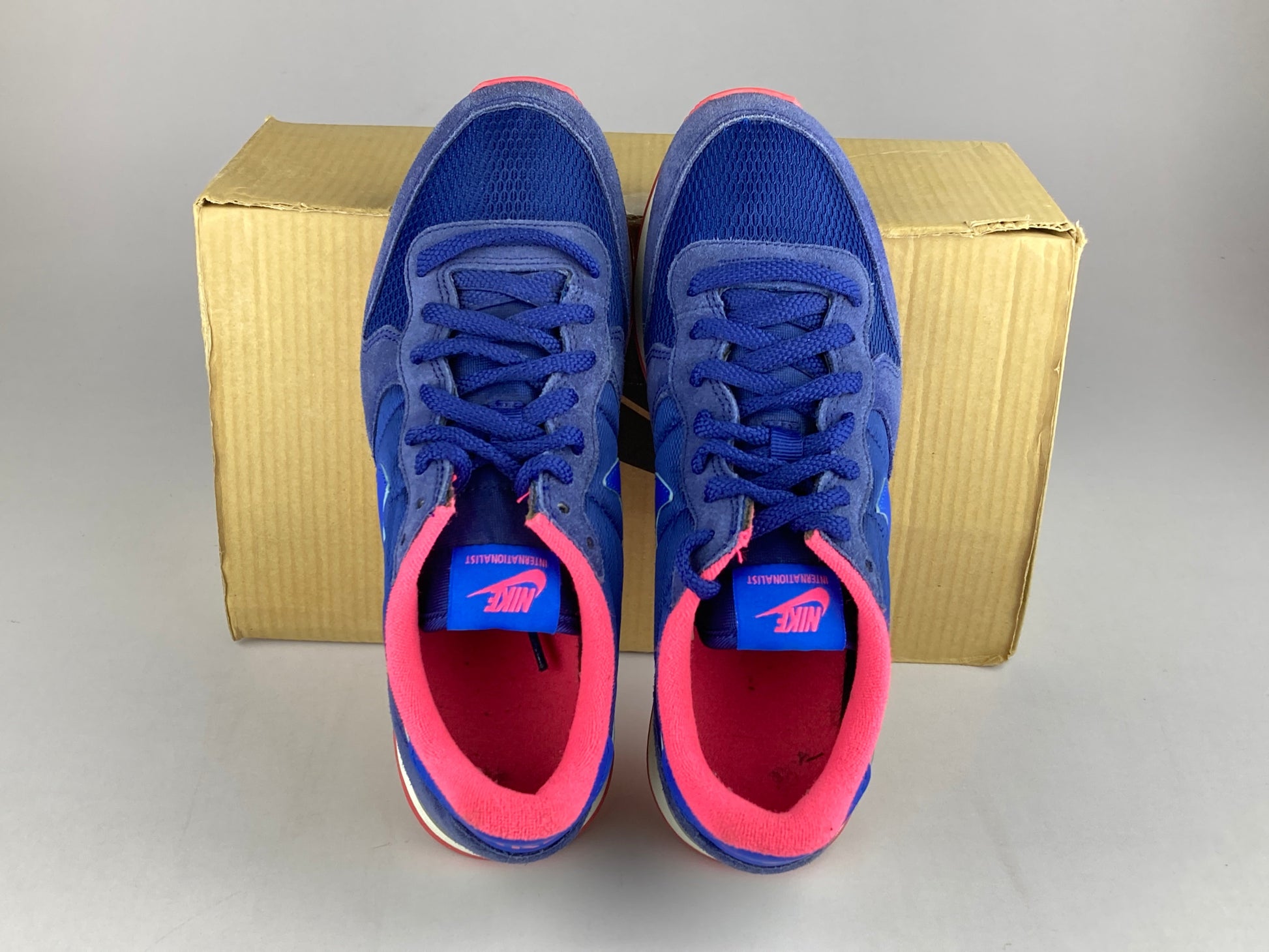 Nike Wmns Internationalist 'Blue/Hyper pink' 629684-402-Sneakers-Athletic Corner