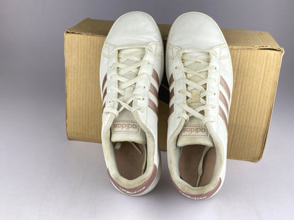 adidas Grand Court JR'S 'Grey Metallic' ef0101-Sneakers-Athletic Corner