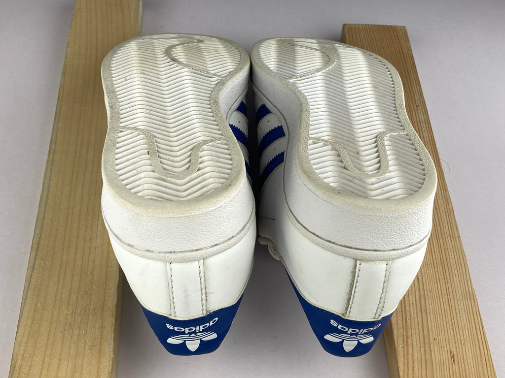 adidas Superstar Foundation J 'White,Solar Blue' S74944-Sneakers-Athletic Corner