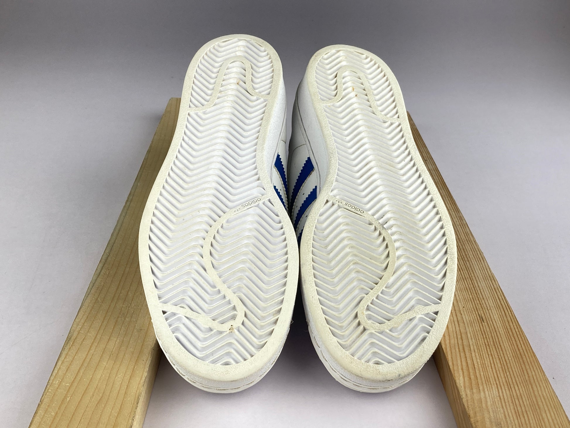 adidas Superstar Foundation J 'White,Solar Blue' S74944-Sneakers-Athletic Corner