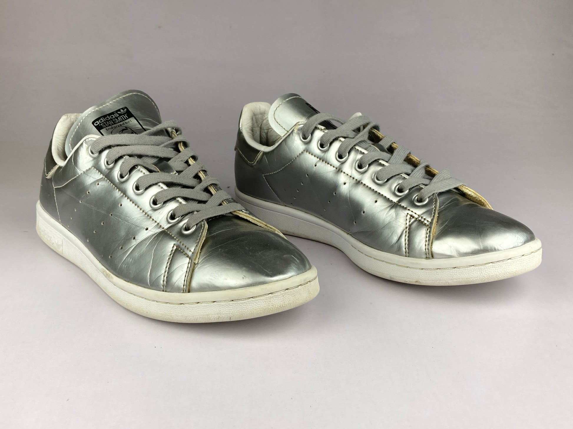 adidas Original Stan Smith 'Silver Met' cg3679-Sneakers-Athletic Corner