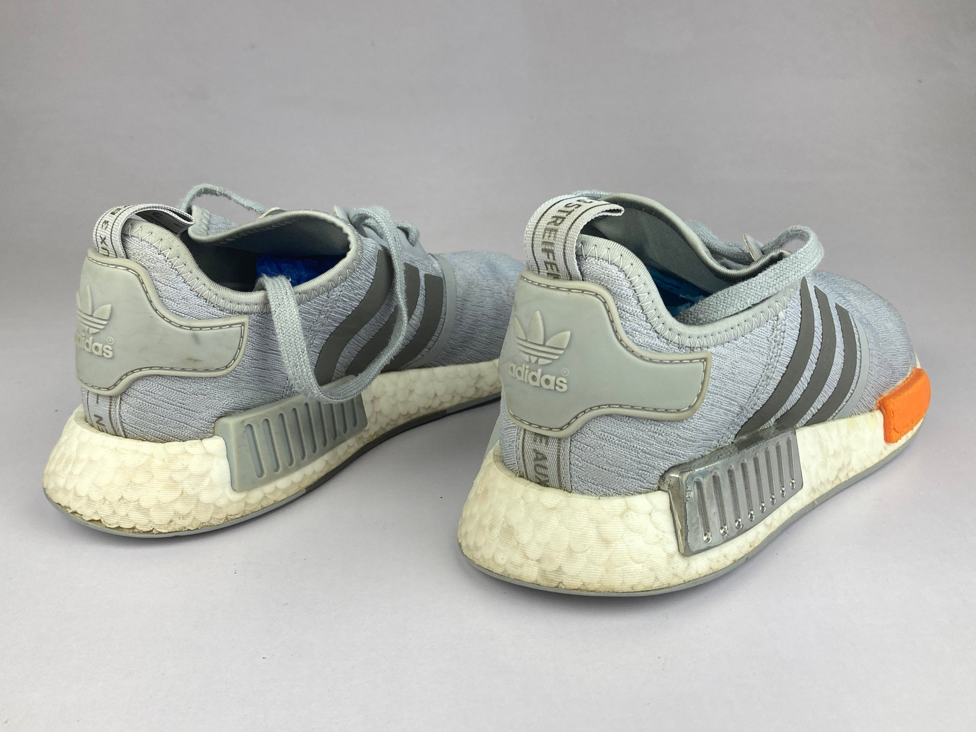adidas NMD R1 'Halo Silver/Black Silver/Bahia Orange' fy5730-Sneakers-Athletic Corner