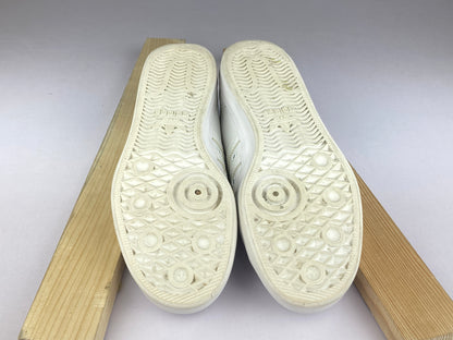 adidas Original Nizza Low Leather Trainers 'Triple White' BB5379-Sneakers-Athletic Corner