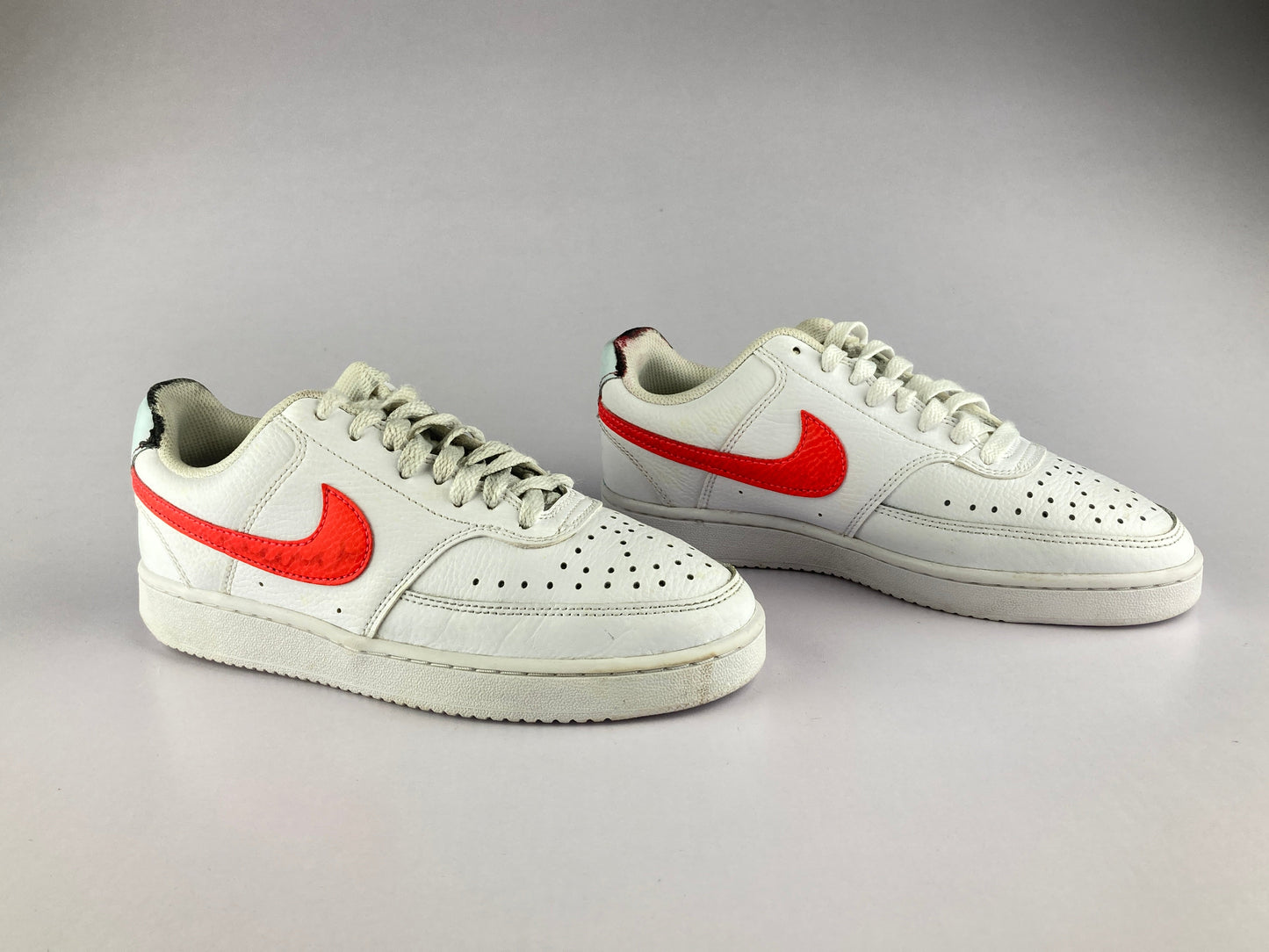 Nike Wmns Court Vision 'Low White/Red/Blue'-Sneakers-Athletic Corner