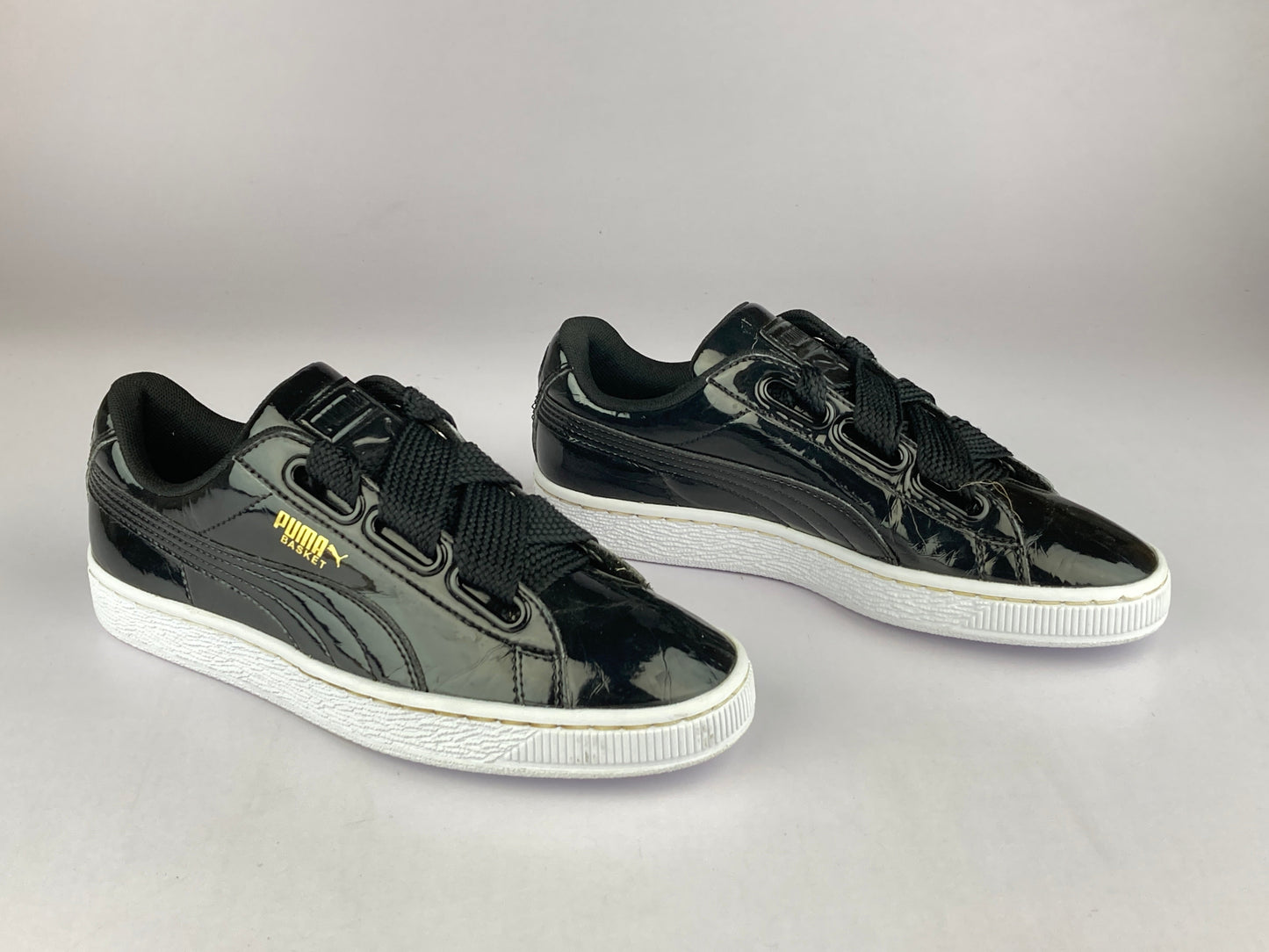Puma Basket Heart Patent 'Black/White' 363073 01