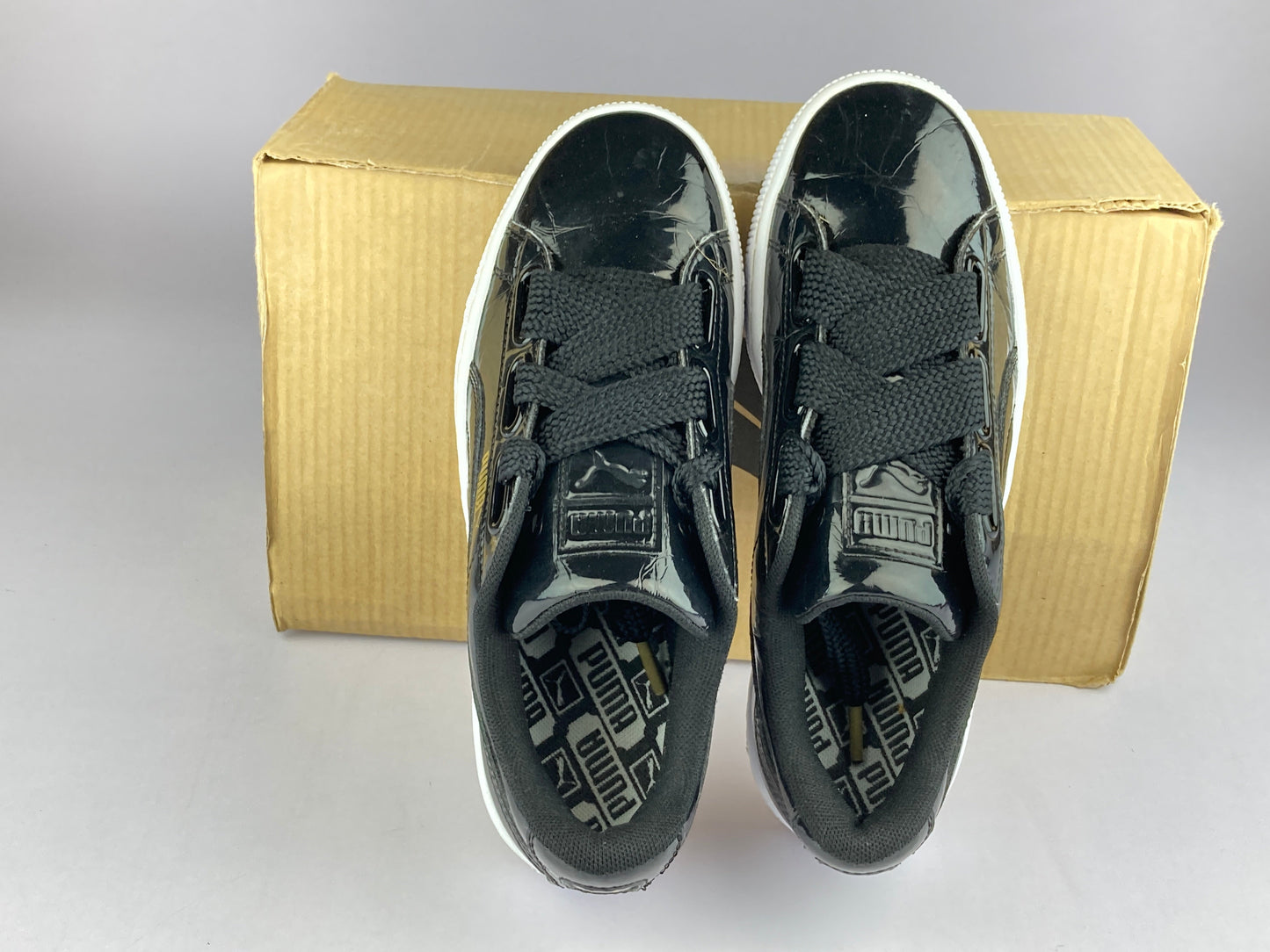 Puma Basket Heart Patent 'Black/White' 363073 01-Sneakers-Athletic Corner