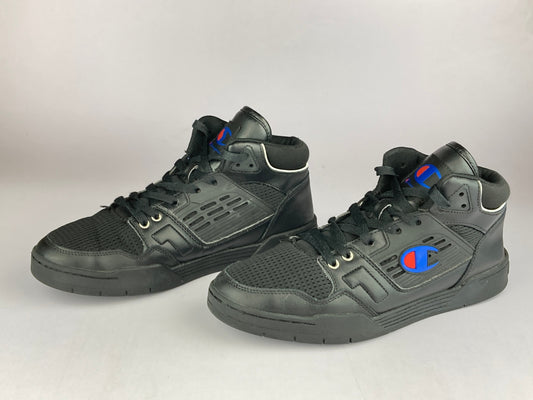 Champion 3 On 3 High Top 'Black Leather'