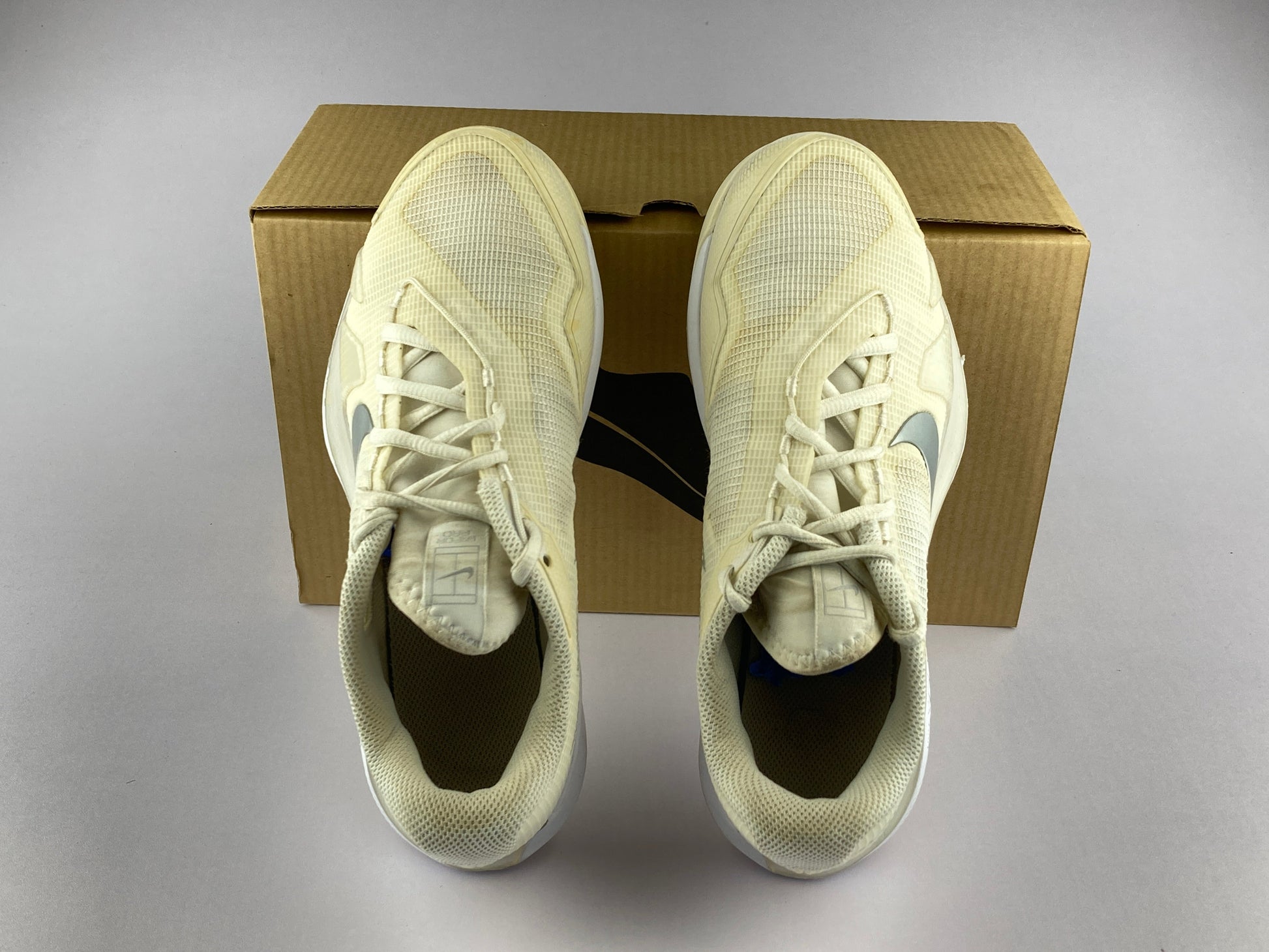 Nike Court Wmns Air Zoom Vapor Pro 'White/Metallic Silver'-Running-Athletic Corner