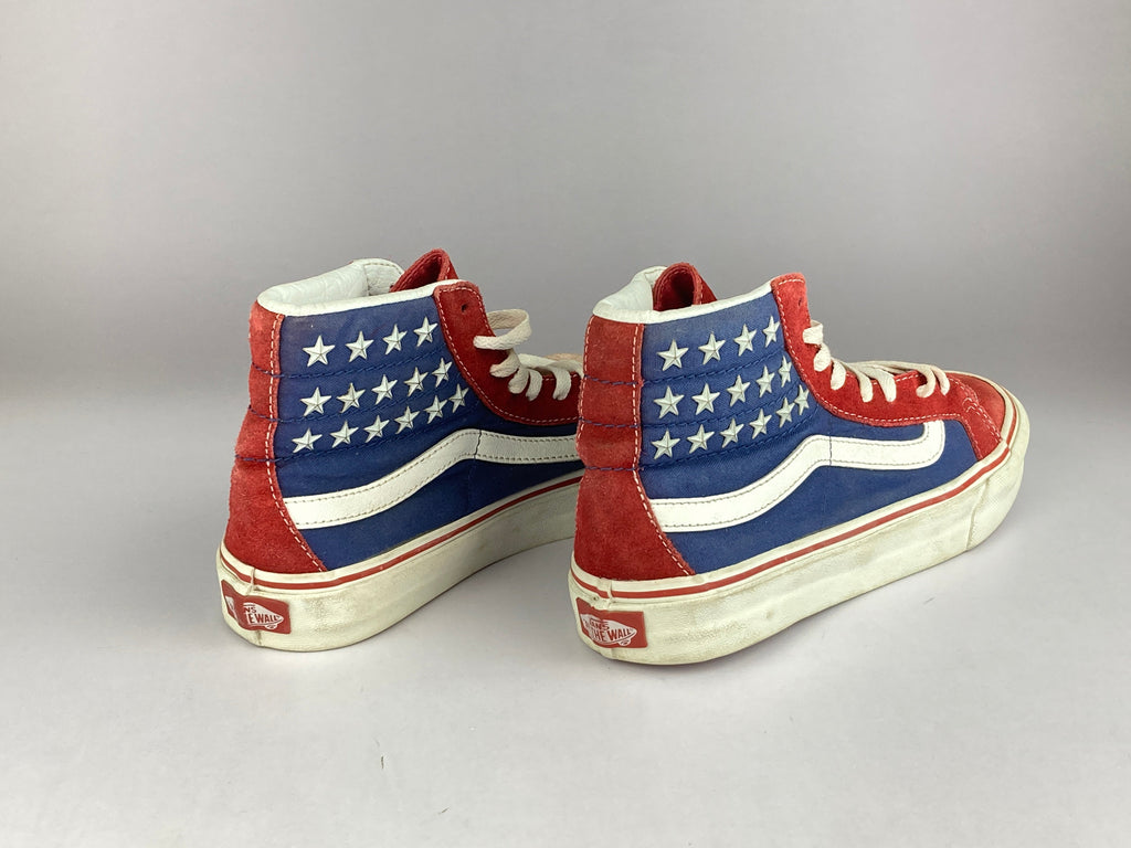 Vans USA Edition Suede High-Top 'Dark Blue/Red/White'-Sneakers-Athletic Corner