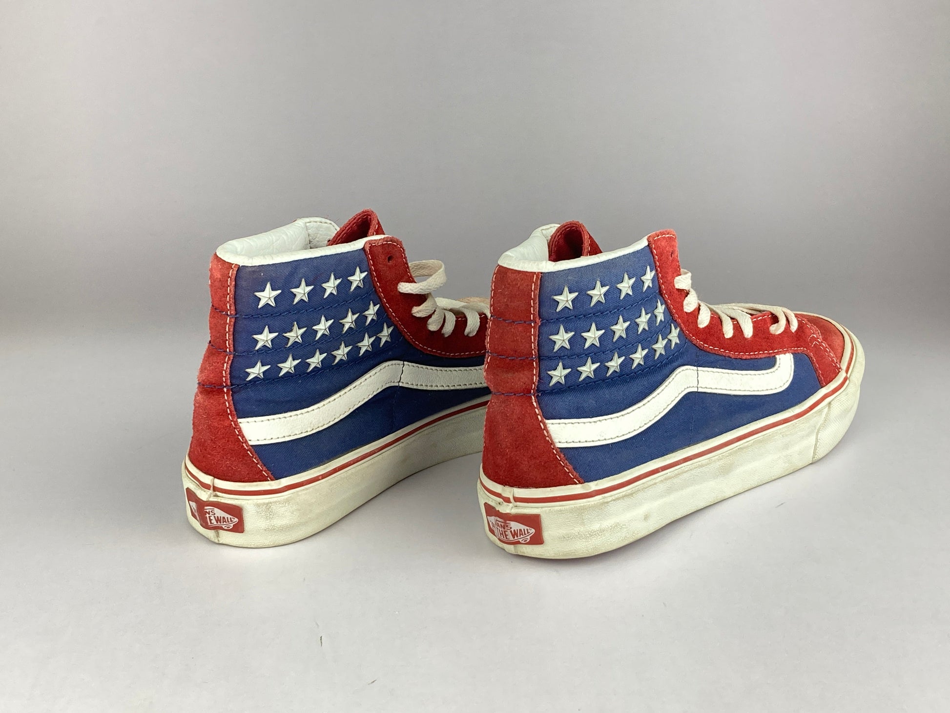 Vans USA Edition Suede High-Top 'Dark Blue/Red/White'-Sneakers-Athletic Corner