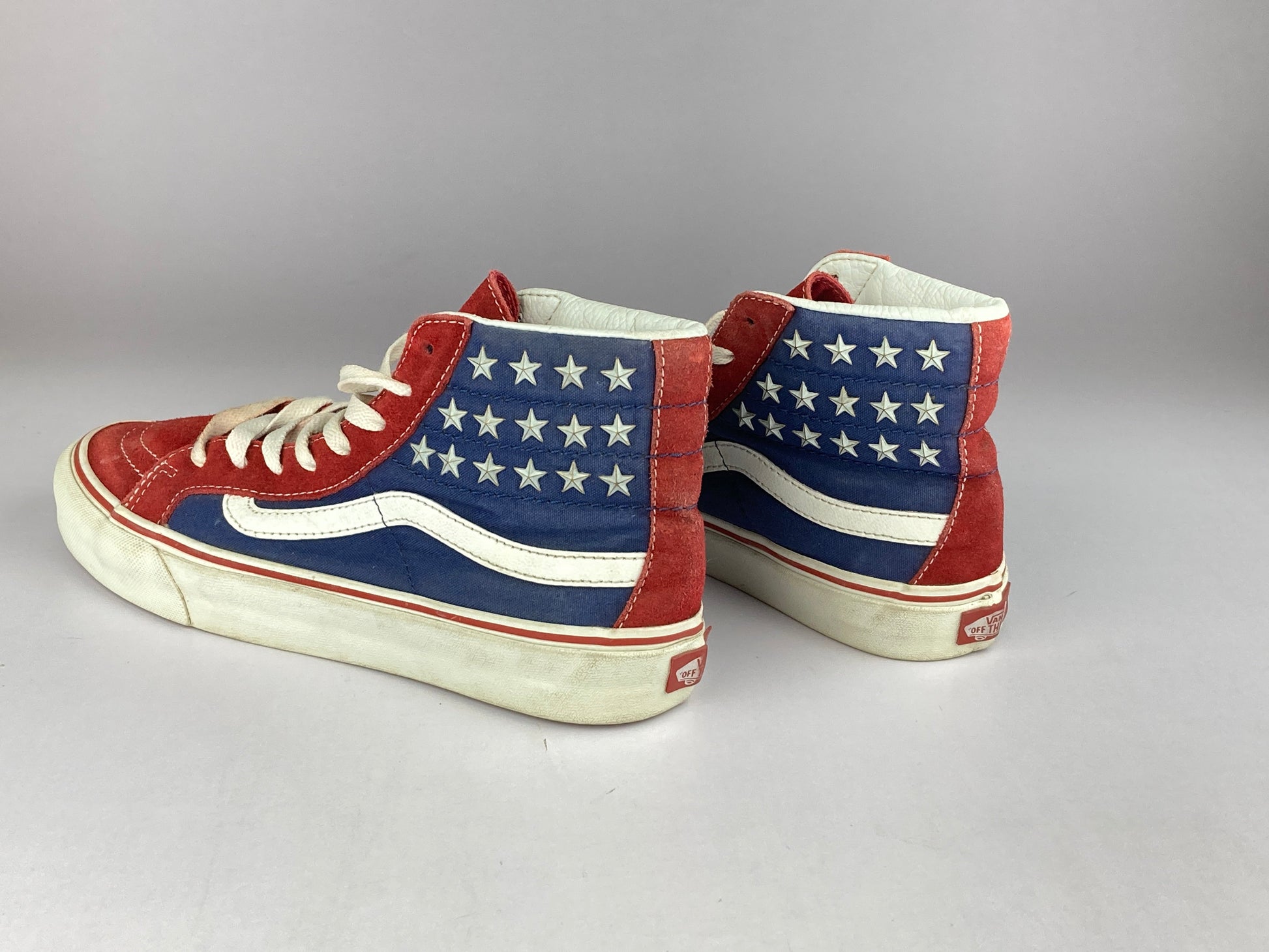 Vans USA Edition Suede High-Top 'Dark Blue/Red/White'-Sneakers-Athletic Corner